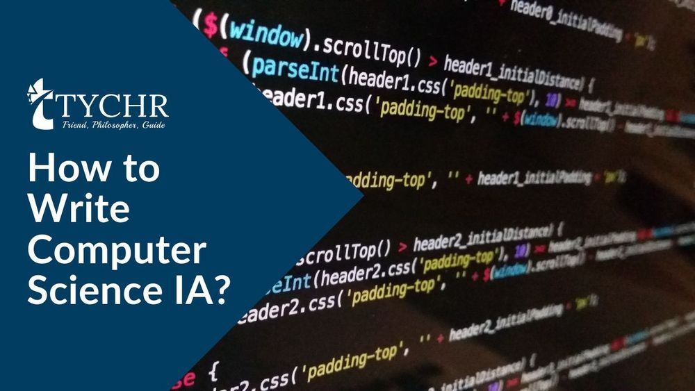 How to Write Your Computer Science IA?